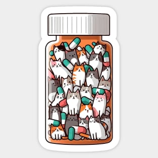 Cats medicine Sticker